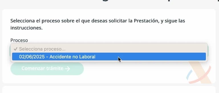 Ibermutua Pago Directo Comenzar trámite
