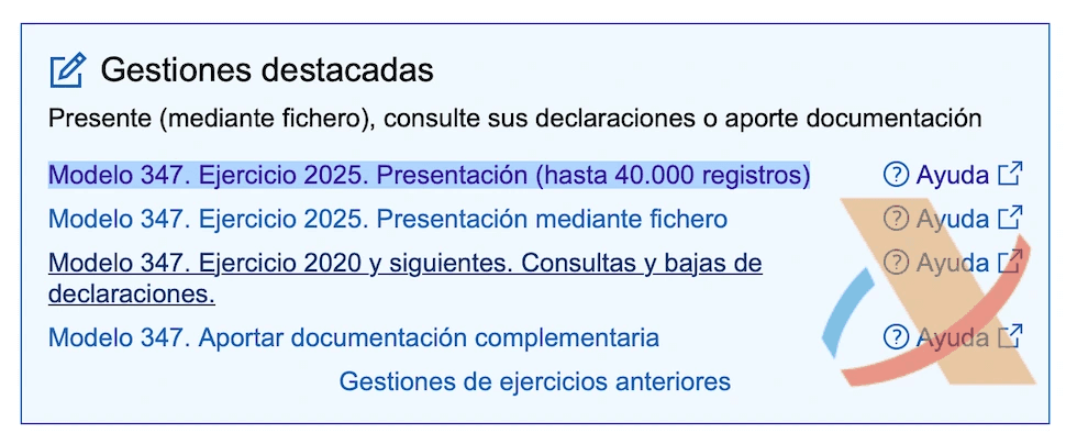Modelo 347 онлайн подача