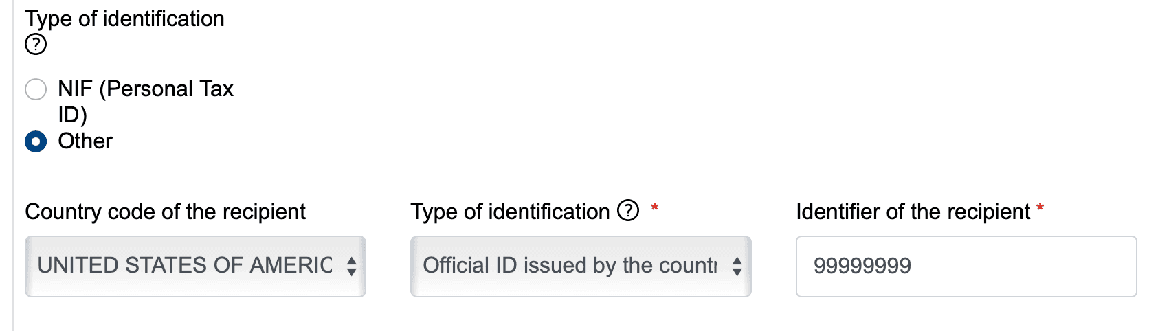 AEAT billing application