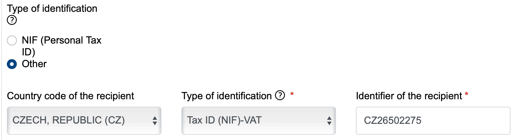 Aplicación de facturación de la AEAT