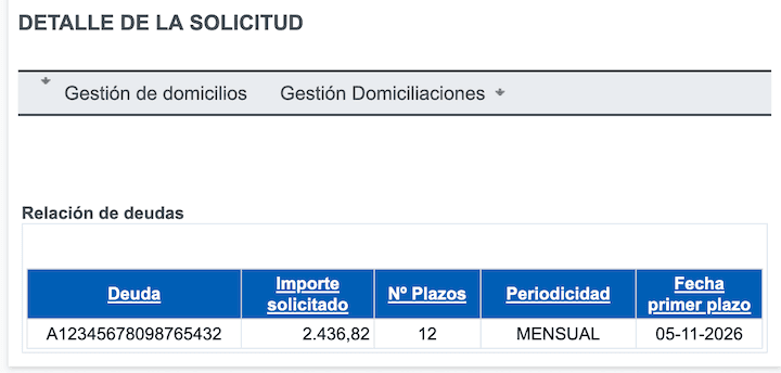 Aplazar deuda aeat 2