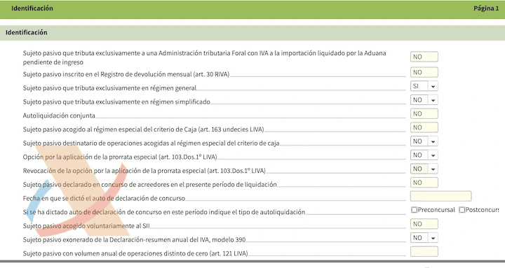 Página 1 Identificación